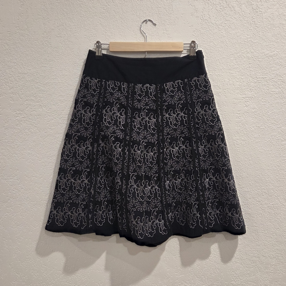 Mexx Black and Gray A-Line Skirt